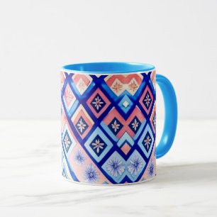 Taza Mug Geométrico Floral