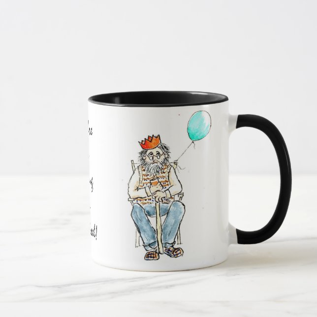 Taza Mug grande 'tan joven como te sientes' (Derecha)