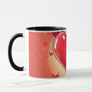 Taza #mug #heart print mug "Love in Every Sip: Heart