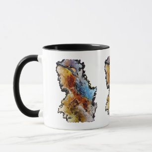 Taza Mug Humming Bird Gem Bee Emerald Brillante Topacio