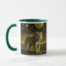 Taza Mug image monochrome tigre puissant..
