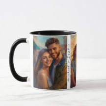 Mug impreso fotográfico personalizado de 3