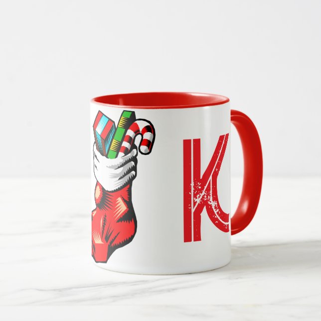 Taza Mug inicial de los navidades (Anverso derecho)