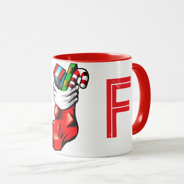 Taza Mug inicial de los navidades (Anverso derecho)