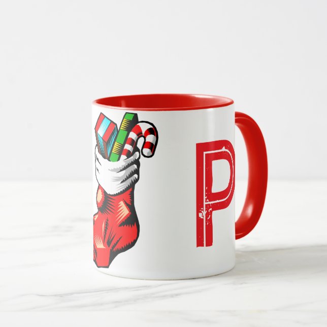 Taza Mug inicial de los navidades (Anverso derecho)