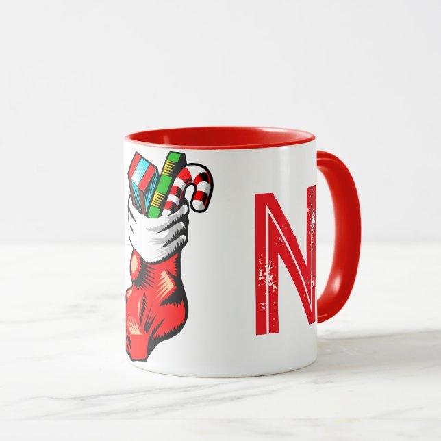 Taza Mug inicial de los navidades (Anverso derecho)