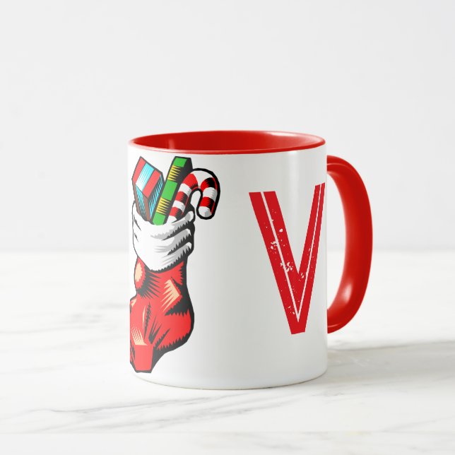 Taza Mug inicial de los navidades (Anverso derecho)
