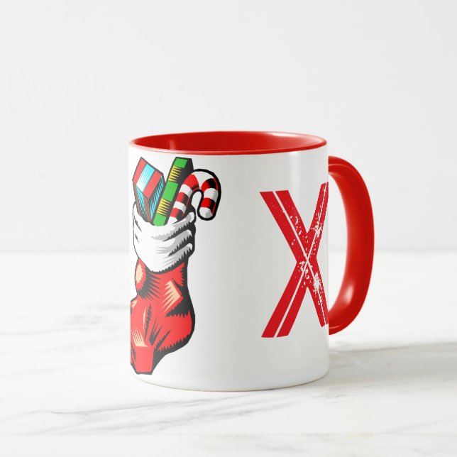 Taza Mug inicial de los navidades (Anverso derecho)
