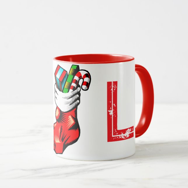 Taza Mug inicial de los navidades (Anverso derecho)