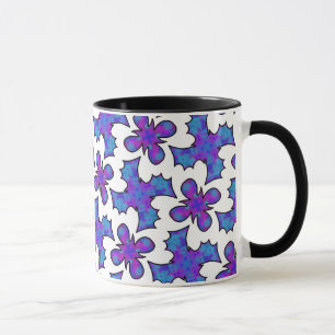 Taza MUG Jimette Diseño azul fucsia