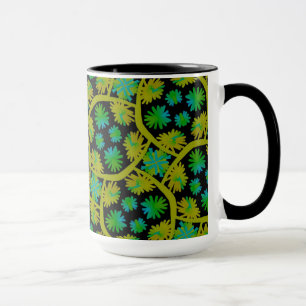 Taza MUG Jimette Diseño verde amarillo negro