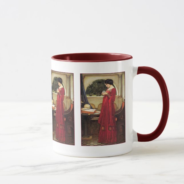 Taza Mug: John Waterhouse - La bola de cristal (Derecha)