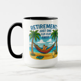 Taza ☕ Mug: "Jubilación: sólo un vuelco por delante"