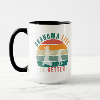 Taza Mug- La vida de la abuela es mejor