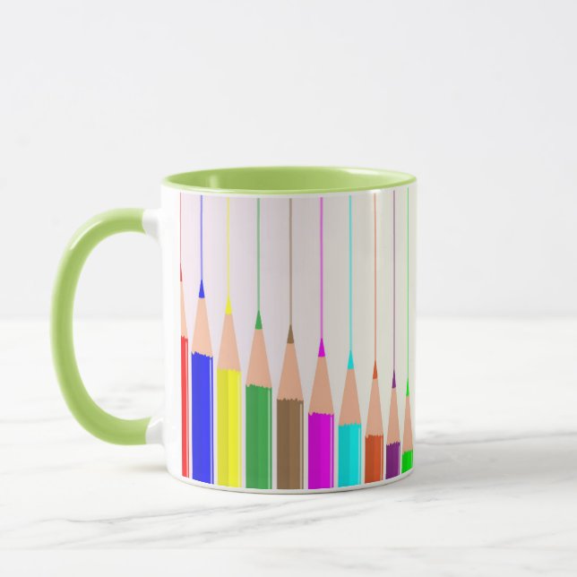 Taza Mug. lápiz coloreado (Izquierda)