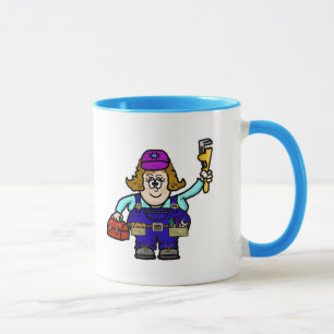 Taza Mug Mecánica Femenina (¡Personalizar!)