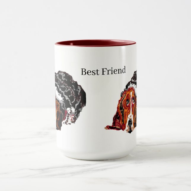 Taza Mug: Mejor Amigo Basset HoundDog (Centro)