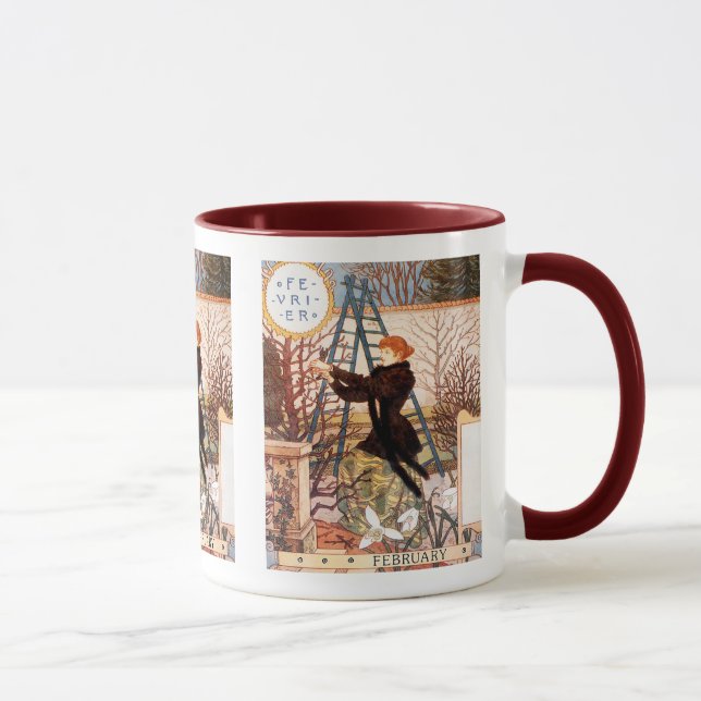 Taza Mug: Mes de Febrero - Février (Derecha)