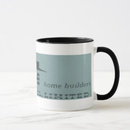 Taza Mug moderno de época 1959 del siglo medio - azul