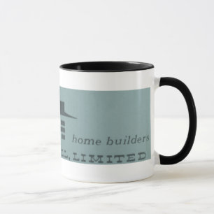 Taza Mug moderno de época 1959 del siglo medio - azul