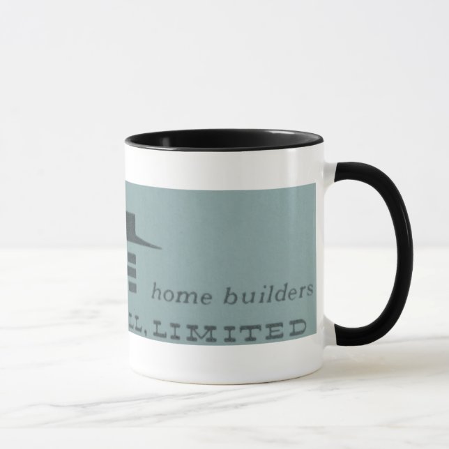 Taza Mug moderno de época 1959 del siglo medio - azul (Derecha)