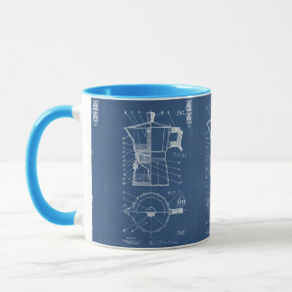 Taza Mug Moka cafetiere expresso bialetti blueprint