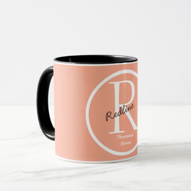 Taza Mug monograma SImple (Anverso izquierdo)