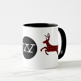 Taza Mug Monogramada de ciervo de búfalo