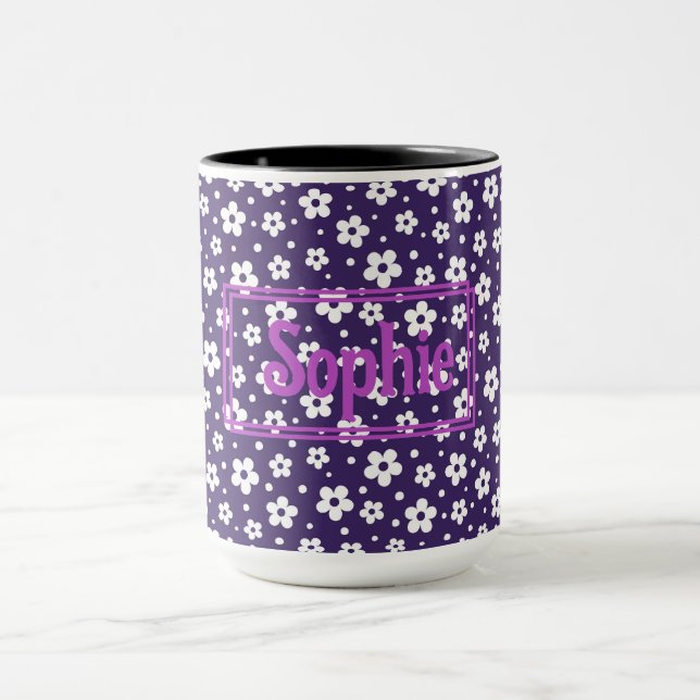 Taza Mug morado blanco (Centro)