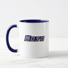 Taza Mug morado y blanco