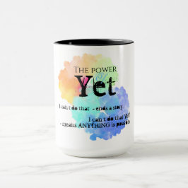 Taza Mug motivacional, poder de nube arco iris de hasta