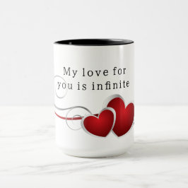 Taza Mug My love for you is infinite