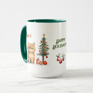 Taza Mug. Navidades de gato