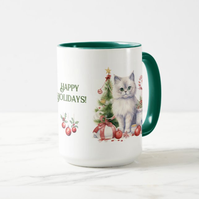 Taza Mug. Navidades de gato (Anverso derecho)
