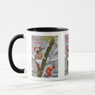 Taza Mug Navidades de madera