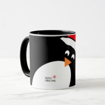 Mug. Navidades personales pingüinos