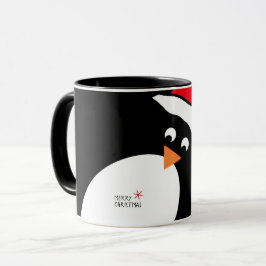 Taza Mug. Navidades personales pingüinos