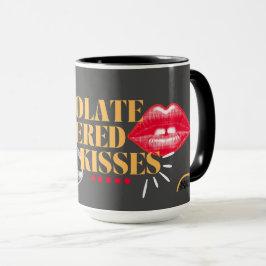 Taza Mug negra besa chocolate