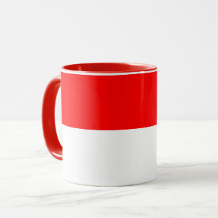 Taza Mug negro en coma con bandera de Indonesia