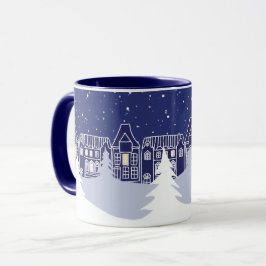 Taza Mug nocturno de Navidades Snowy