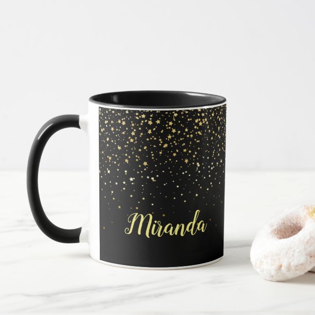 Taza Mug. nombre de estrella (Con donut)