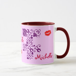 Taza Mug. nombre del diseñador Michelle