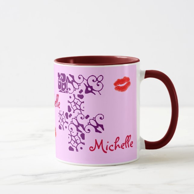 Taza Mug. nombre del diseñador Michelle (Derecha)