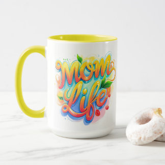 Taza Mug. nombre personalizado de la vida de la madre -