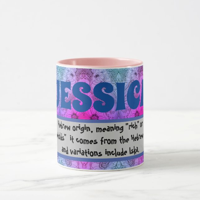 Taza Mug - Nombres significa (Jessica) (Centro)