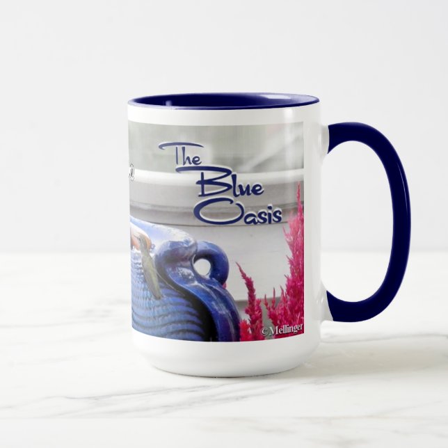 Taza Mug Oasis Azul #001 (Derecha)