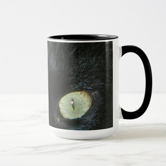 Taza Mug - Ojos de gato negro (Derecha)
