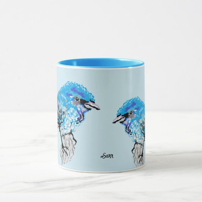 Taza Mug: Pájaro azul (Centro)