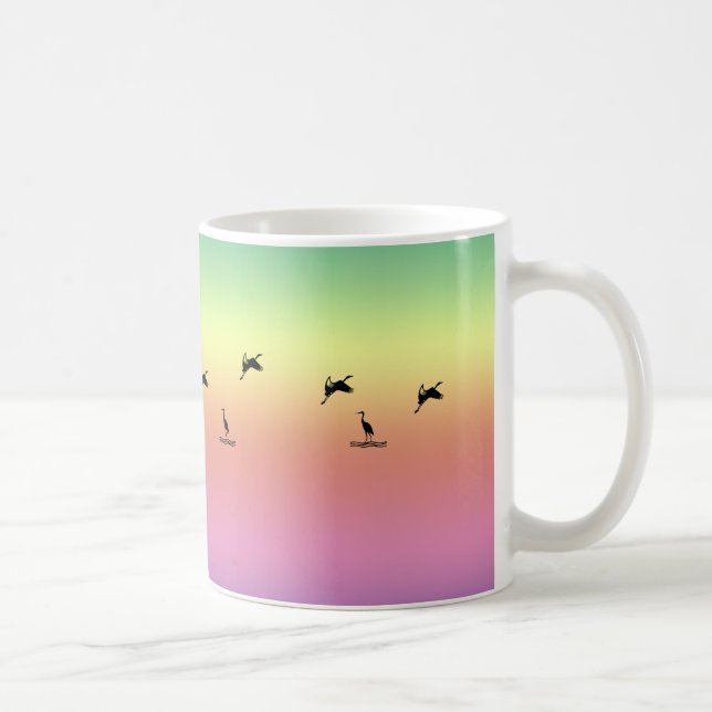 Taza Mug - Pájaros en la orilla al amanecer (Derecha)