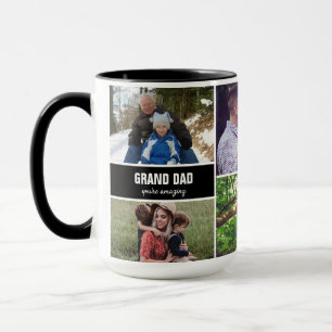 Taza Mug para el Collage de fotos de la familia Grand d